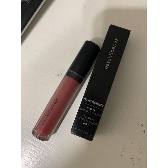 Bareminerals Gen Nude Matte Liquid Lipcolor in NAUGHTY, Full Size New With Box - Picture 2 of 4